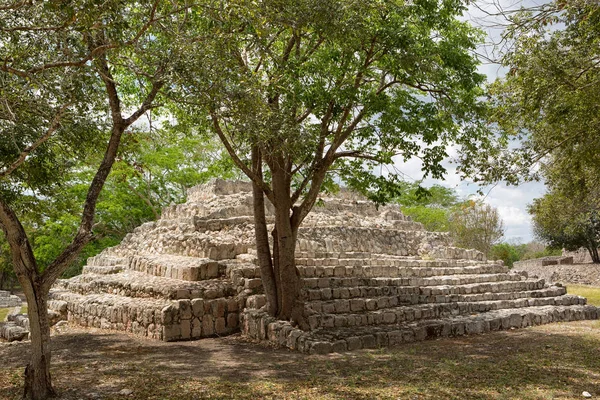 Edzna sítio arqueológico no México — Fotografia de Stock