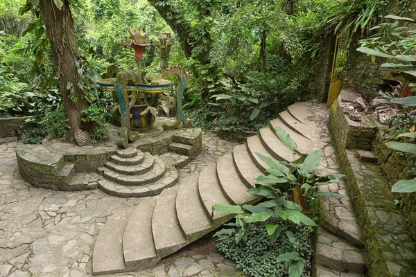 Las Pozas kert Xilitlában, Mexikóban Stock Kép