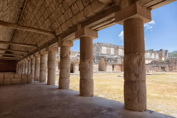 Prehispanic kasaba Uxmal, Meksika kalıntıları — Stok fotoğraf