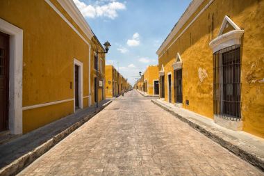 cadde görünümü Izamal Meksika 
