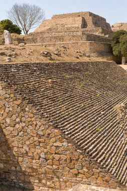 Monte Alban bir büyük Kolomb öncesi Zapotek Dili arkeolojik Oaxaca Meksika Xoxocotlan alanında bir sitedir