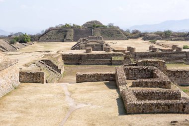 Monte Alban büyük Kolomb öncesi Zapotek Dili Meksika kalıntıları olduğunu 