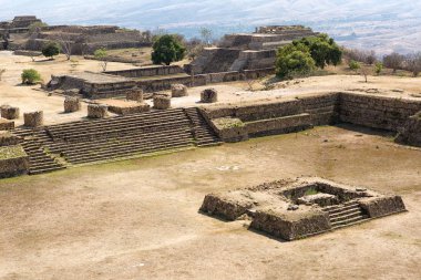 5 Nisan 2014 Oaxaca, Meksika: Monte Alban Zapotek Dili uygarlık kalıntıları