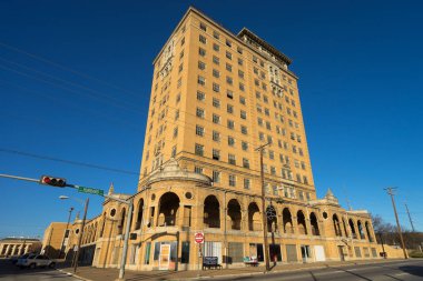 Mineral Wells Texas terk edilmiş bir otel 