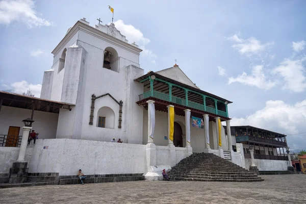 Construção de missão em Santiago de Atitlan Guatemala — Fotografia de Stock