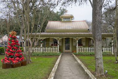 victorian architecture in Gruene Texas  clipart