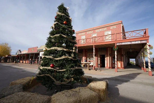 Árbol de navidad en Tombstone, Arizona, Estados Unidos — Foto de Stock