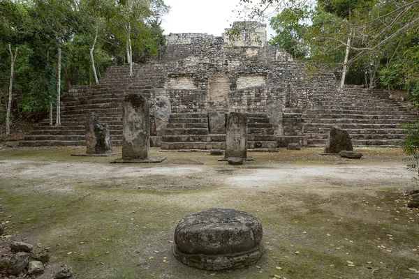 Calakmul ερείπια στο Μεξικό — Φωτογραφία Αρχείου