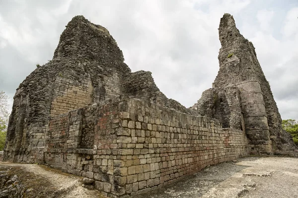 Ruiny Xpujil Maya Archeologická Lokalita Mexiku — Stock fotografie