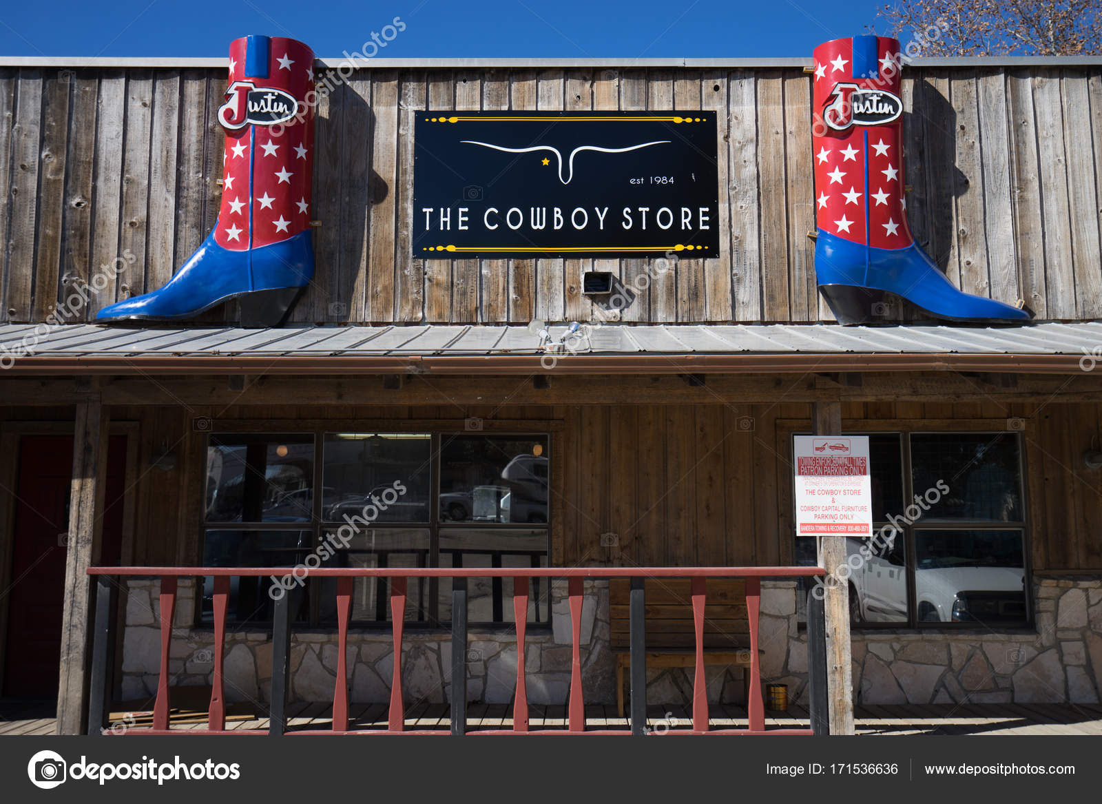 Western store front Western wear store front in Bandera Texas USA
