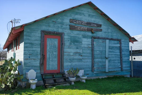 The historic Comfort Little Theatre Texas — Stock Photo, Image