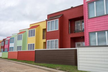 Modern renkli kınamak Galveston Texas 