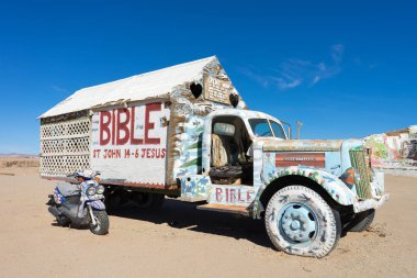 boyalı kamyon kurtuluş Mountain Niland, Kaliforniya, ABD