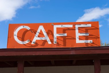 Vintage kahvehane işareti 