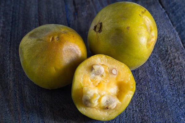 Araza fruit close-up in Ecuador — Stockfoto