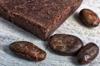 çikolata ve kakao çekirdekleri portre 