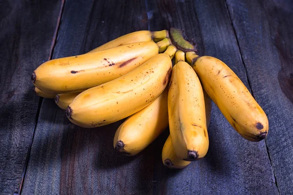 Variedade de banana chamada oritos no Equador — Fotografia de Stock