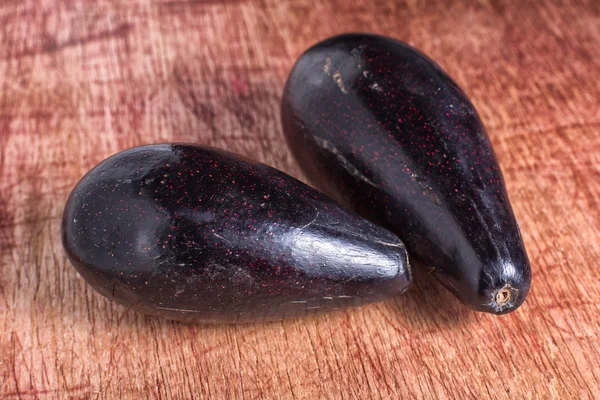 Pequena Variedade Abacate Preto Com Pele Brilhante Equador — Fotografia de Stock