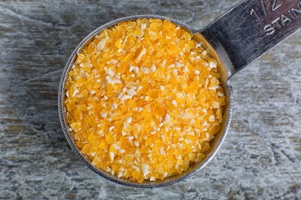 Corn grits closeup — Stock Photo, Image