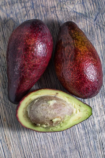 Red avocado variety closeup — Stock Photo, Image