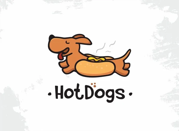 Modern vektör profesyonel işareti logo sosisli sandviç