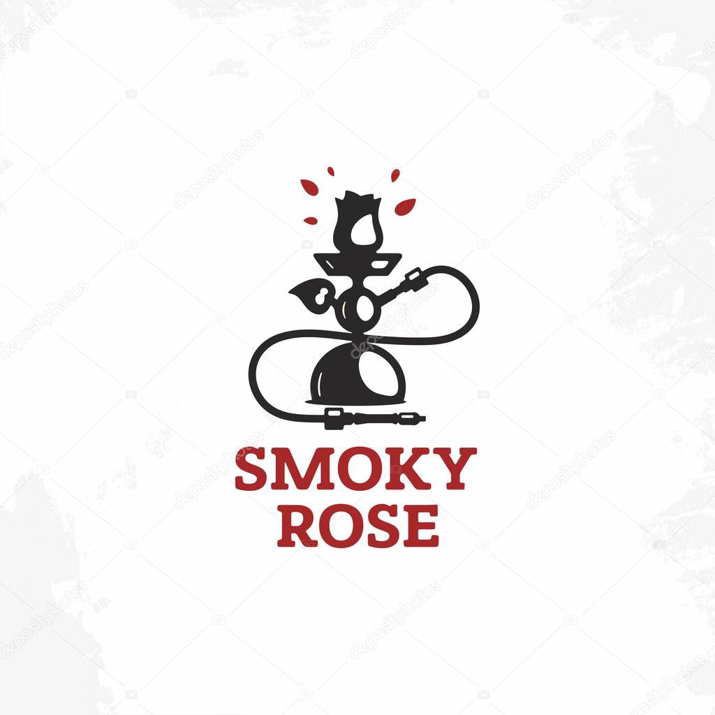 Modern vector professional sign logo smory rose.