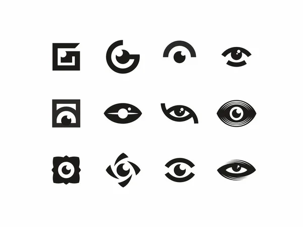 Modern vektör profesyonel işareti logo simge gözler