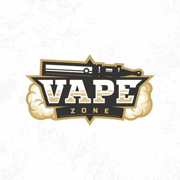 Modern vektör profesyonel logo amblem vape bölge