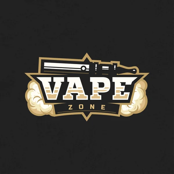 Vector moderno logotipo profesional emblema zona de vapor — Vector de stock