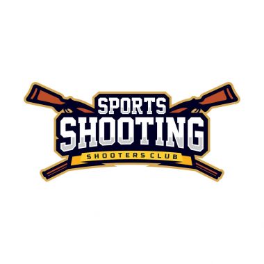 Beyaz arka plan üzerinde çekim Modern vektör profesyonel logo amblem spor