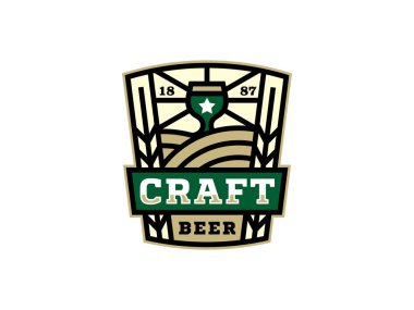 Modern yazısı bir zanaat bira için