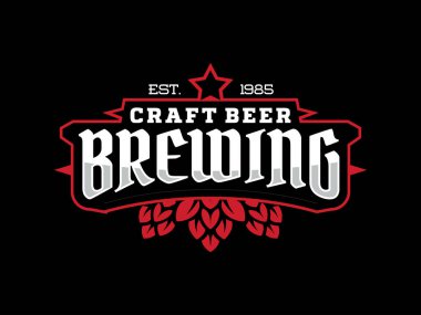 Modern yazısı bir zanaat bira için