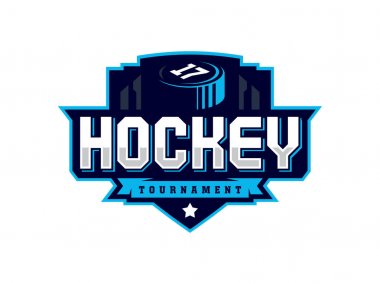 Modern profesyonel hokey logo spor takım için
