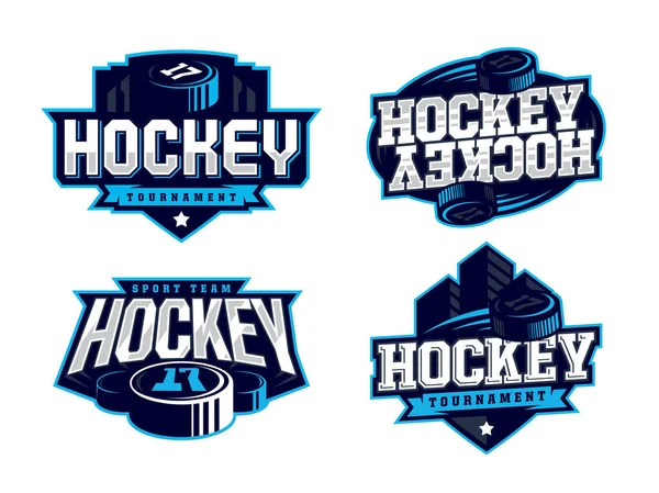 Nowoczesny, profesjonalny hokej logo dla sport team — Wektor stockowy