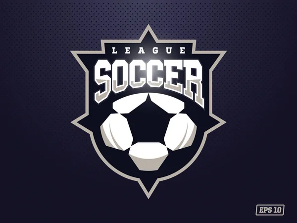 Logo de fútbol profesional moderno para el equipo deportivo — Vector de stock