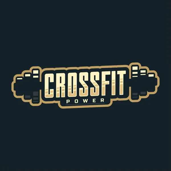 Σύγχρονη διάνυσμα επαγγελματικό λογότυπο έμβλημα για crossfit — Διανυσματικό Αρχείο