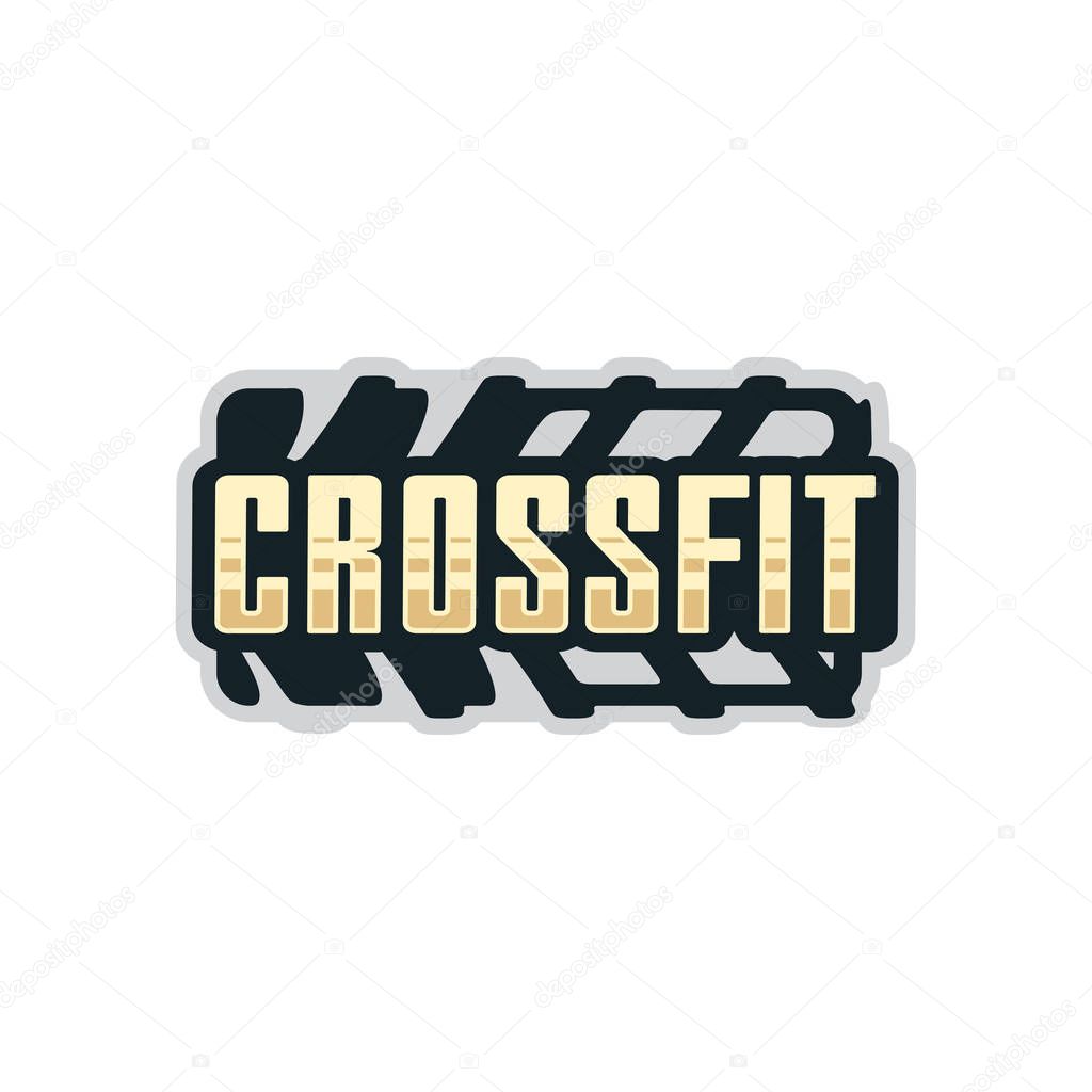 Modern vector professional logo emblem for crossfit