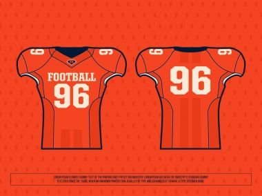 Modern profesyonel vektör jersey oyuncu Amerikan futbolu