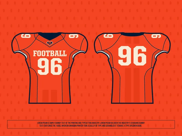 Modern profesyonel vektör jersey oyuncu Amerikan futbolu