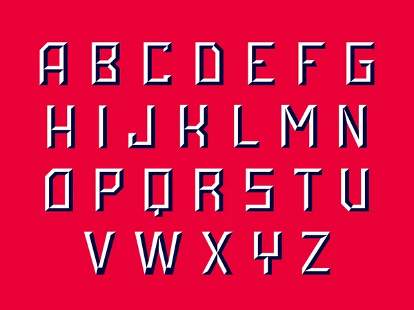 Fonte Sport. Alphabet vectoriel avec lettres latines — Image vectorielle
