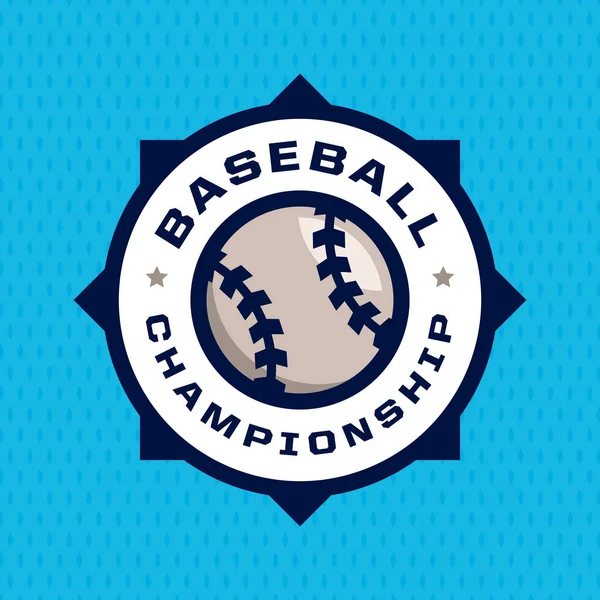 Сучасна професійна емблема для бейсбольного ігрового турніру — стоковий вектор