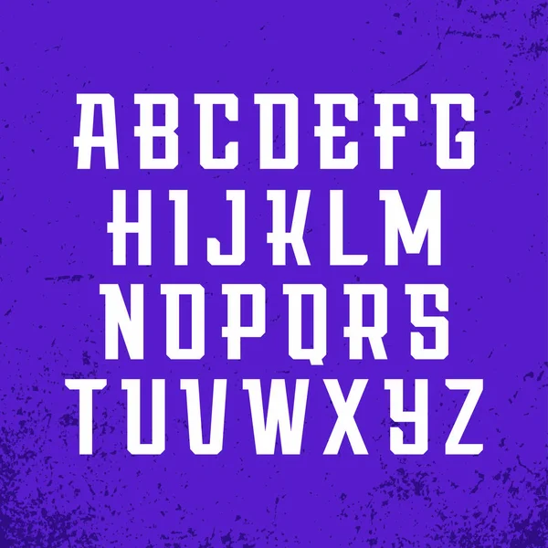 Fuente deportiva. Alfabeto vectorial con letras latinas — Vector de stock