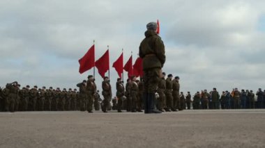 Moskova 'da yürüyüş provası - yürüyüş birlikleri