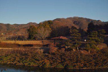 Yamanashi, Japonya - 312019: Japonya 'daki Misaka Xanadu Parkı