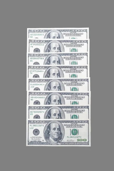 Δεξιά Πλευρά Ενός Χαρτονομίσματος Των 100 Δολαρίων Μας Δίνει Ένα — Φωτογραφία Αρχείου