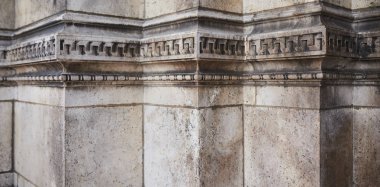 Beton duvar, desen veya arka plan gri closeup dekore edilmiş
