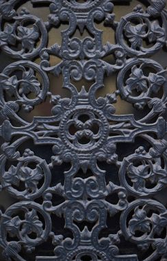 Muhteşem Ferforje kapılar, süs closeup dövme, dövme öğeleri