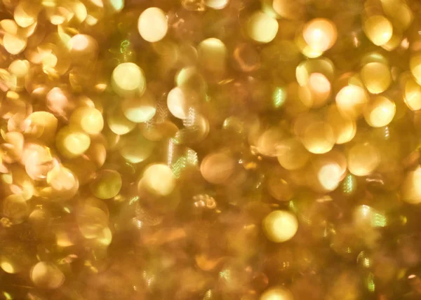 Golden Yellow Abstract Defocused Circular Bokeh Background — Stock Photo, Image