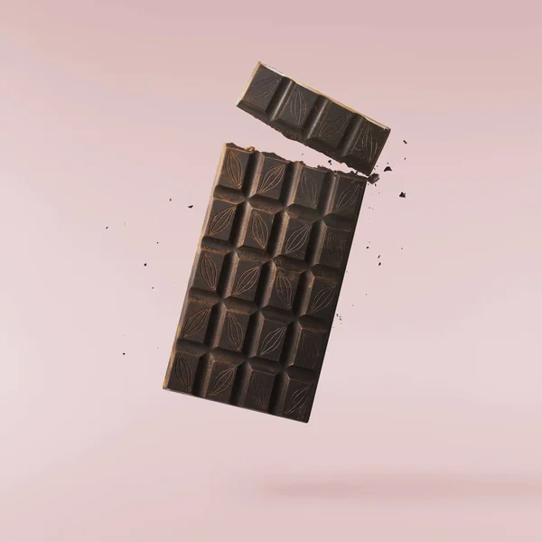 Tasy dunkle Chokolate auf dem Hintergrund — Stockfoto