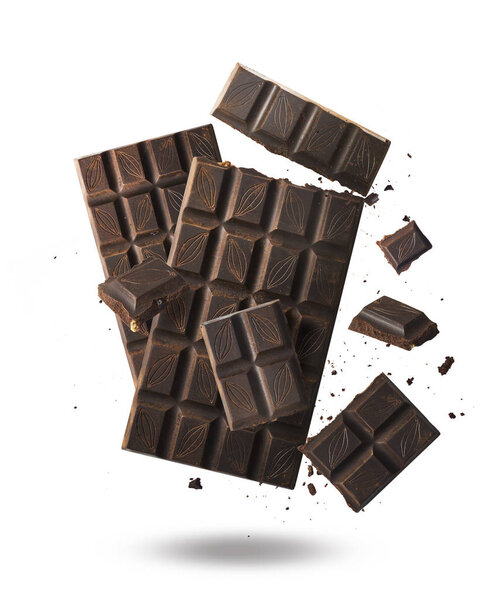 tasy dark chokolate on background